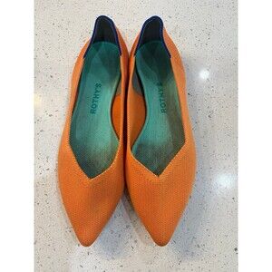 Rothy's persimmon/ orange point flats shoes - 10.5